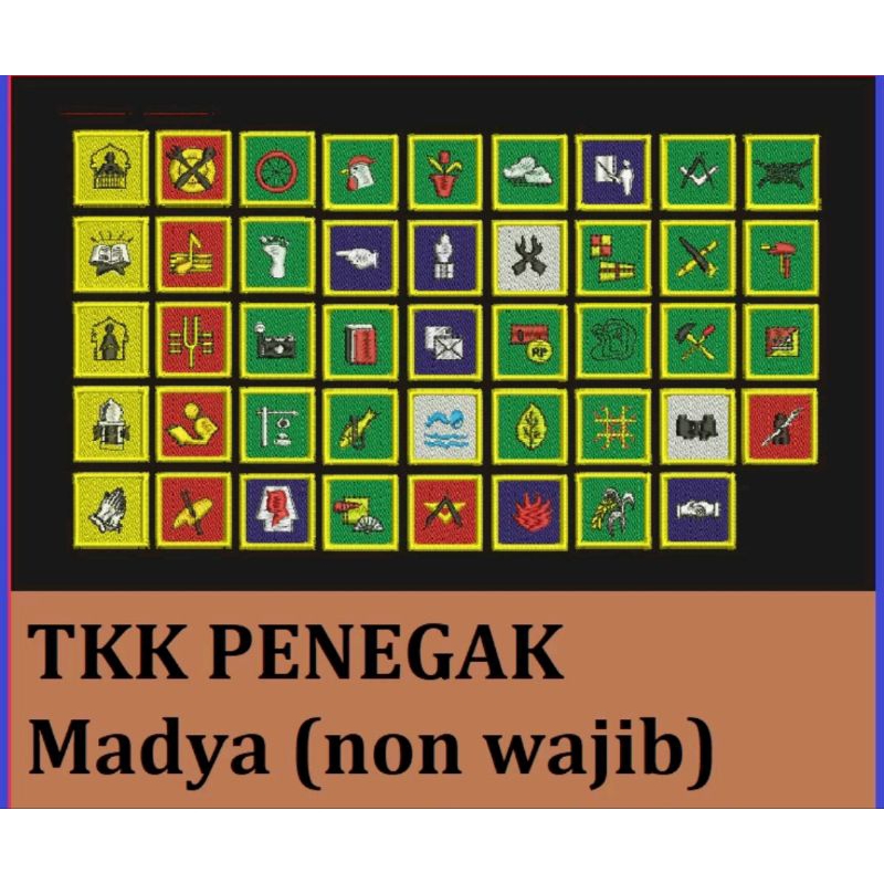 Tkk Non Wajib Penegak Tkk Madya Bordir Lengkap Bijian