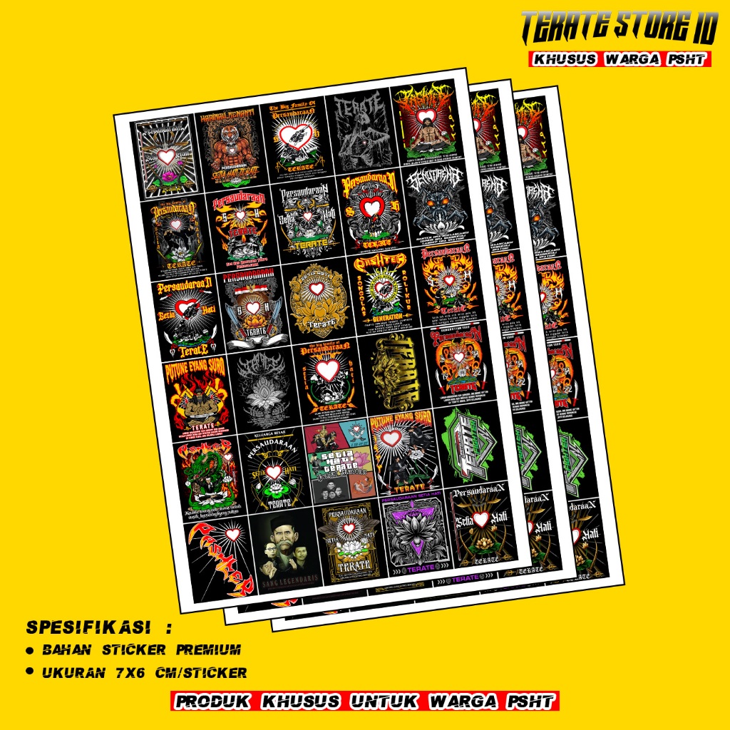 

STICKER PSHT DESAIN TERLARIS DAN TERKEREN BAHAN BERKWALITAS (BISA COD)