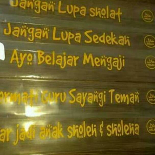 

READY STOK Termurah terlaris plastik sablon es mambo Islami 1 kg