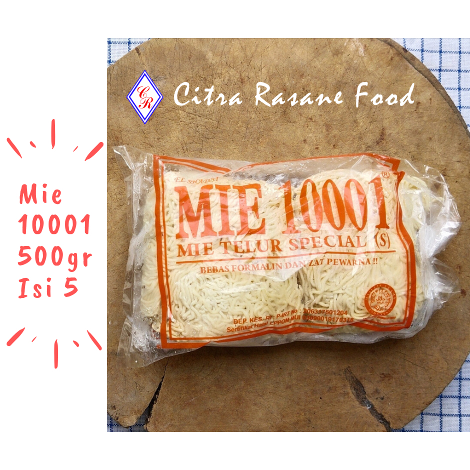 

Mie 10001 / Mie Telur Special 500gr Isi 5