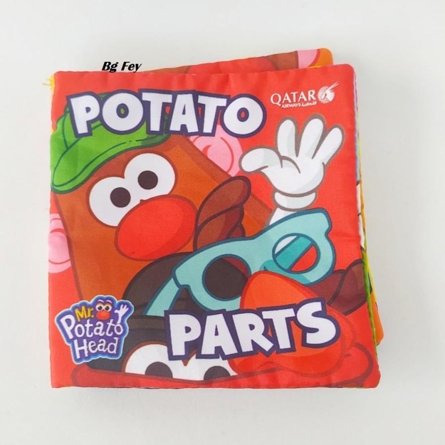 Buku Kain Soft Book Mr Potato dari Qatar Airways by Hasbro - Like New