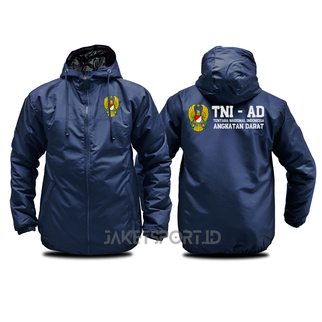 JAKET PRIA TNI AD PARASUT TEBAL 3 LAPIS KEREN OUTDOOR CUSTOM FREE NAMA TERJANGKAU SIAP KIRIM