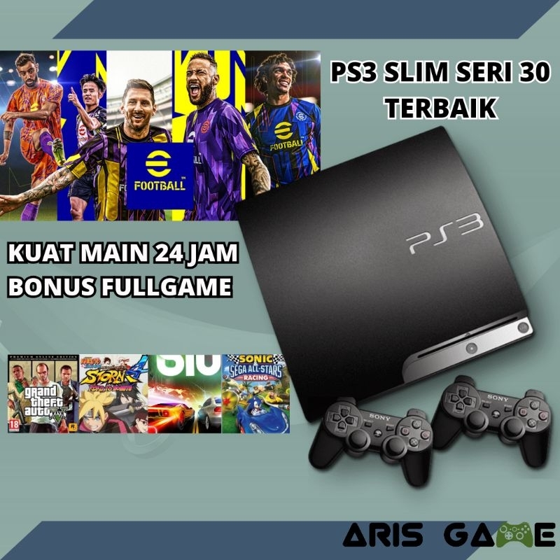 PS3 PS 3 SLIM SERI 30/25/21 HDD 500GB/320GB/160GB HEN CFW FULLGAME