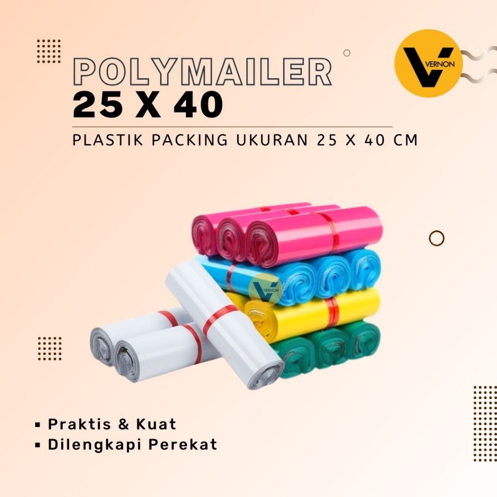 

Plastik Perekat Kantong Polymailer 25 x 40 cm Poly Mailer