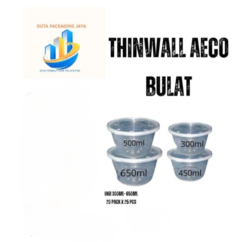 Thinwall Aeco & Klir Bulat ukr 300ml, 450ml, 500ml, 650ml