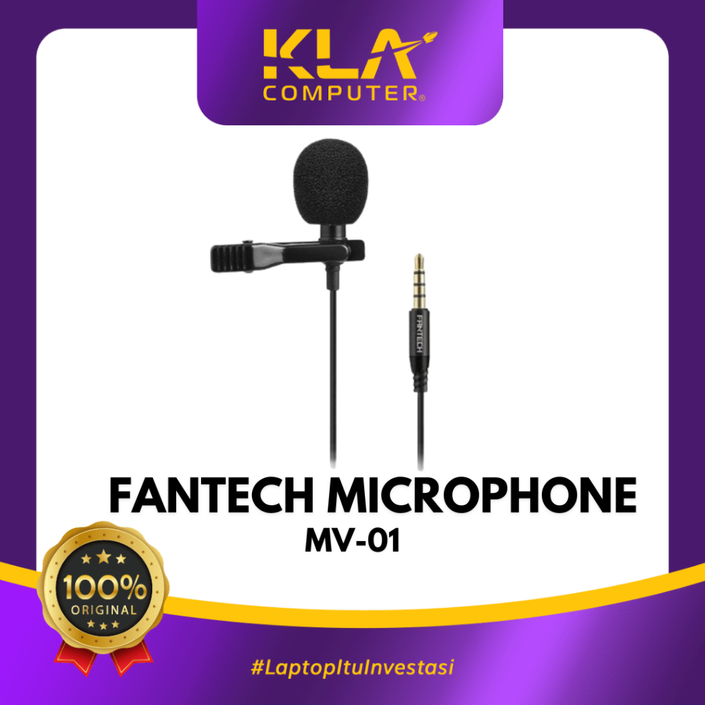 Fantech MV01 Lavalier Mic Clip On Microphone