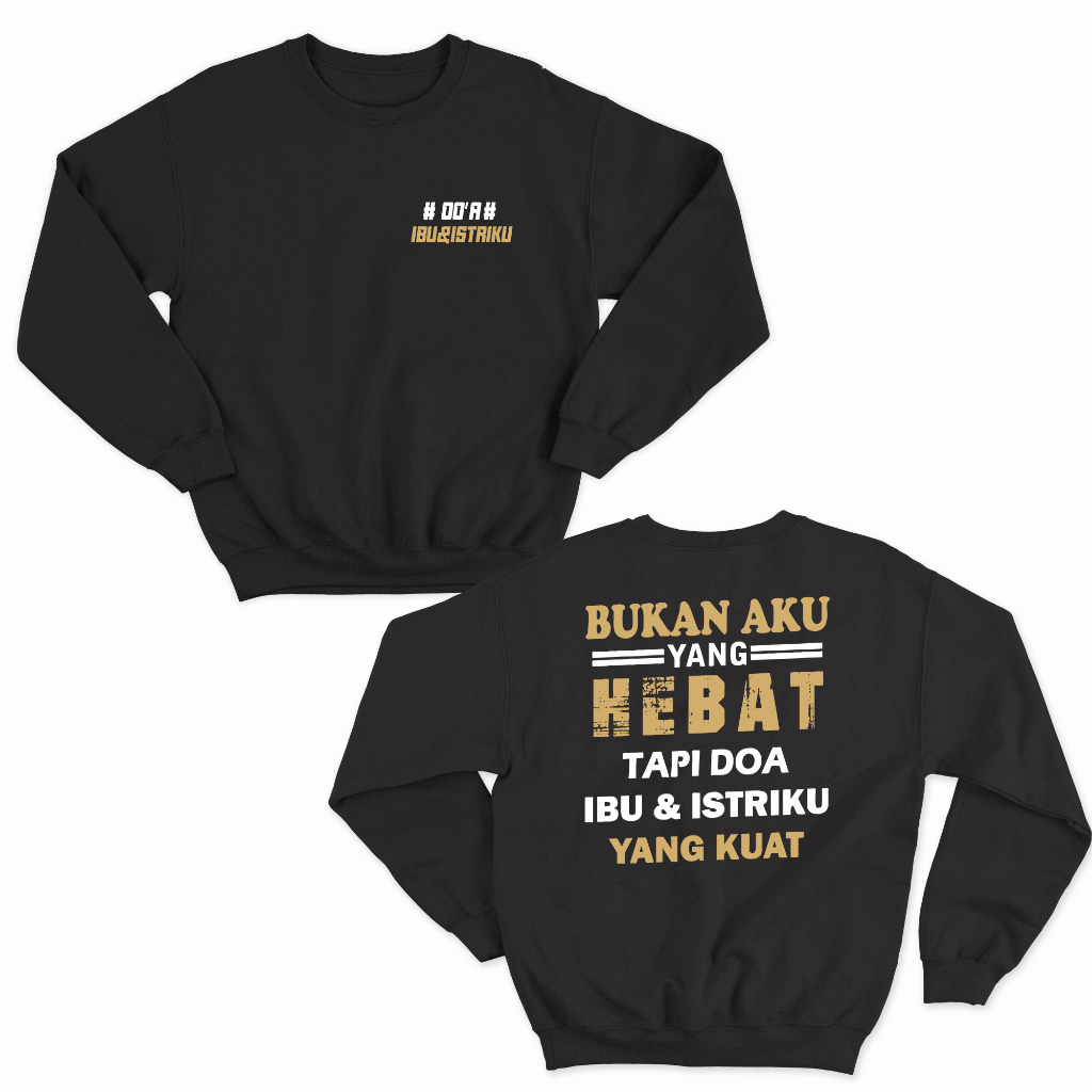 JAKET SWEATER DOA IBU DAN ISTRIKU BIG SIZE JUMBO