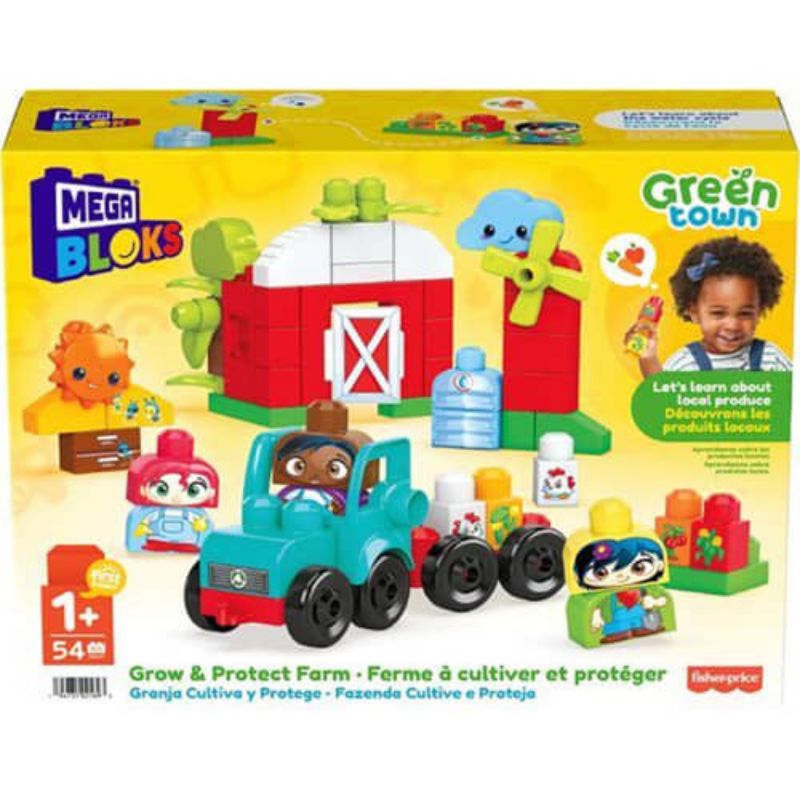 Mega Bloks Set Green Town Grow Protect Farm Hdl07