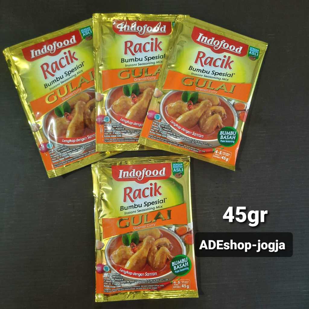 

indofood bumbu racik spesial instan basah rendang opor ayam gulai kare rawon soto instant seasoning mix