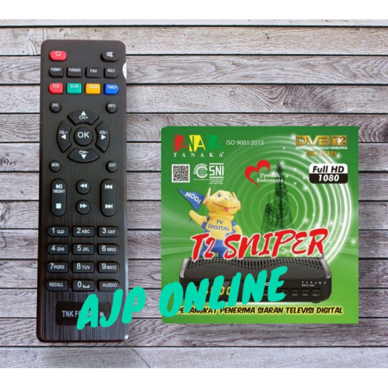 Remote STB TANAKA SNIPER, Remote Set Top Box Tanaka Sniper Remote Tanaka Jurasic