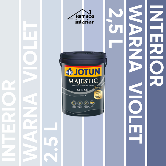 Cat Tembok Majestic Sense Interior Jotun warna Violet 2.5 L