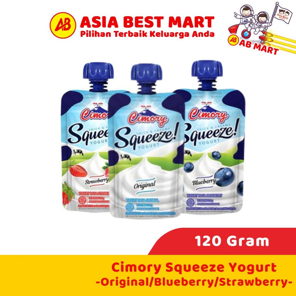 

Cimory Squeeze Strawberry Original Blueberry 120 Gr Yogurt Susu Fermentasi (Gosend/Grab)