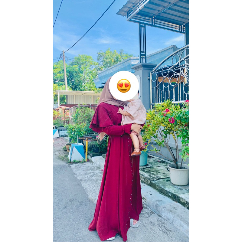 preloved gamis lebaran shaqeena moslem