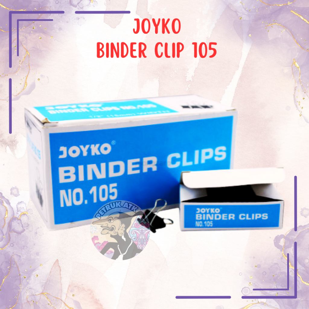 

[PAK KECIL] BINDER CLIP / KLIP PENJEPIT KERTAS JOYKO NO. 105 (12 PCS)*