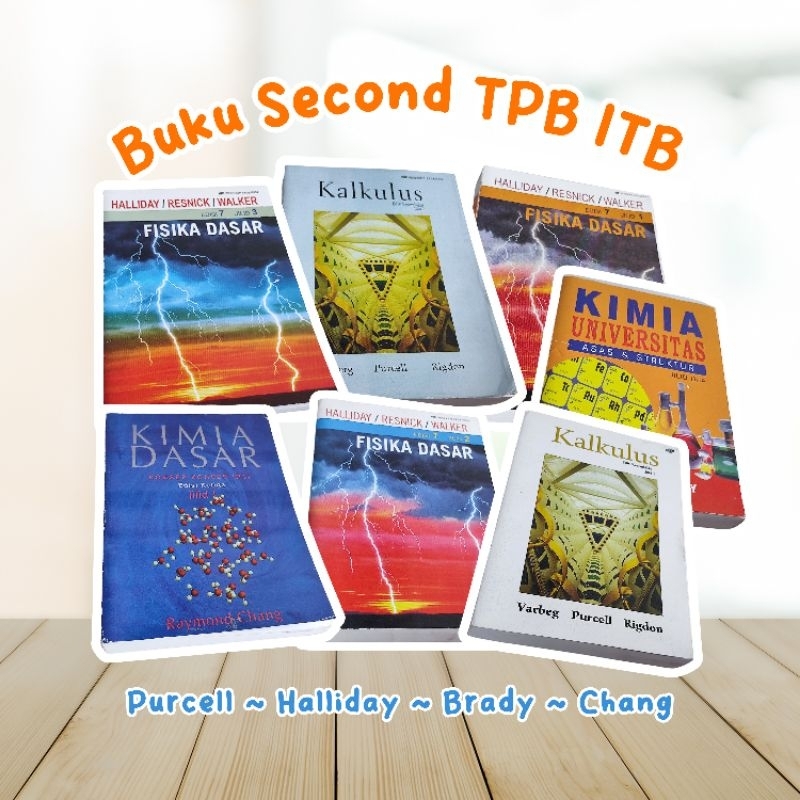Buku SECOND TPB ITB (Purcell, Brady, Halliday, Raymond Chang)