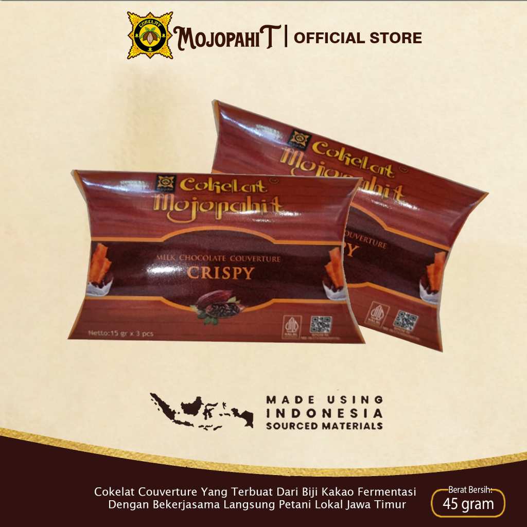 

Cokelat Mojopahit || Crispi Milk Chocolate Couverture 3 Stick