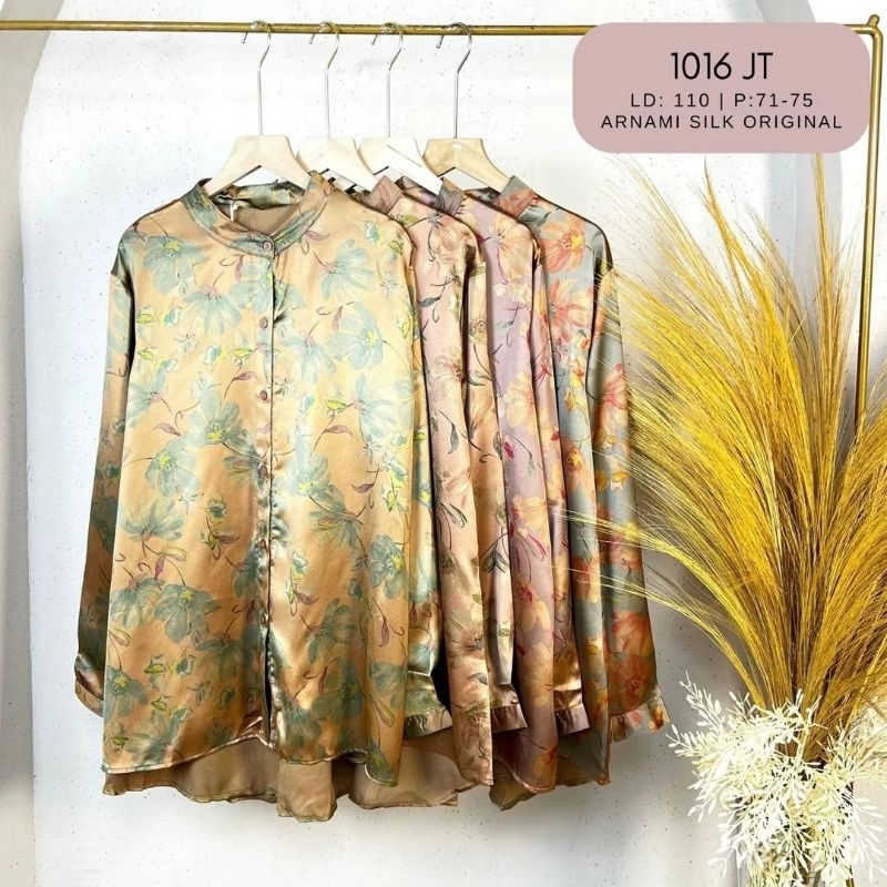 tunik satin jumbo LD120 / tunik batik silk / tunik armani silk big size