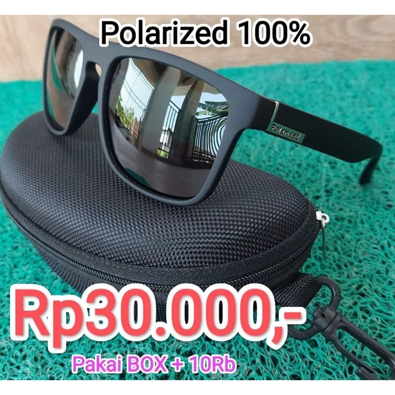 KACAMATA POLARIZED UV 400 HITAM PRIA/WANITA