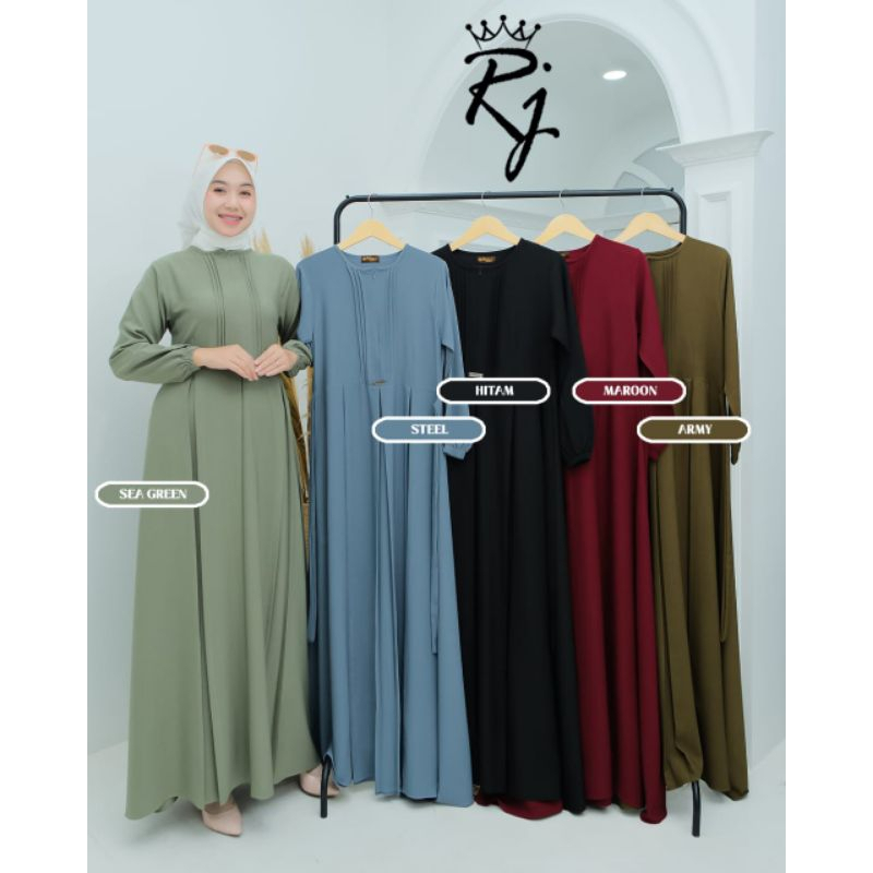 Mutiara Dress Ori by RJ/ Gamis Mutiara Ori by RJ/ Dress Wanita Muslim/ Gamis Lebaran