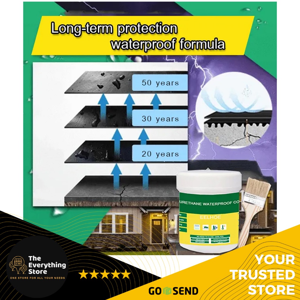 Anrem Lem Solusi Rembes Bocor Lem Anti Bocor Waterproof Coating 1kg – Pelapis Tembok, Dak, Genteng &