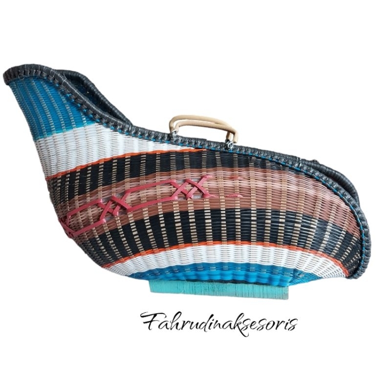 TAS KISA KISO KEPEK AYAM BAHAN FULL FIBER , BAHAN FULL ROTAN