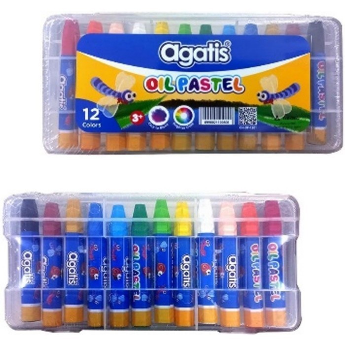 

Crayon Agatis Oil Pastel Isi 12 Warna