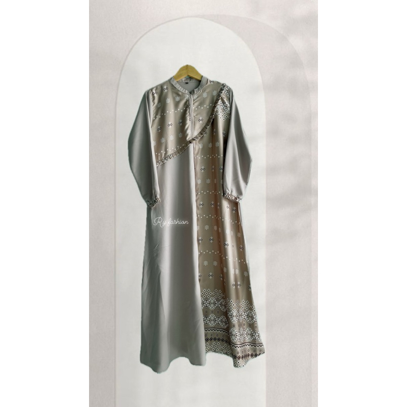 GAMIS KOMBINASI BATIK MOTIF BUNGA