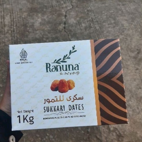 

Kurma sukari premium 1kg grade A/ kurma raja / kurma sukkari Ranuna premium