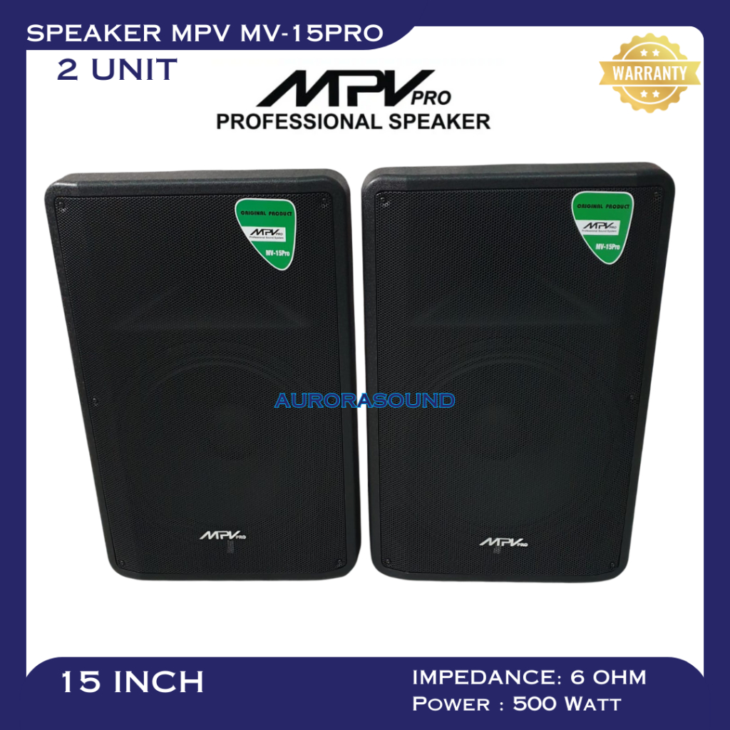SPEAKER PASIF MPV MV-15PRO 15 INCH 15IN 15" FULL RAM ORIGINAL 2 UNIT