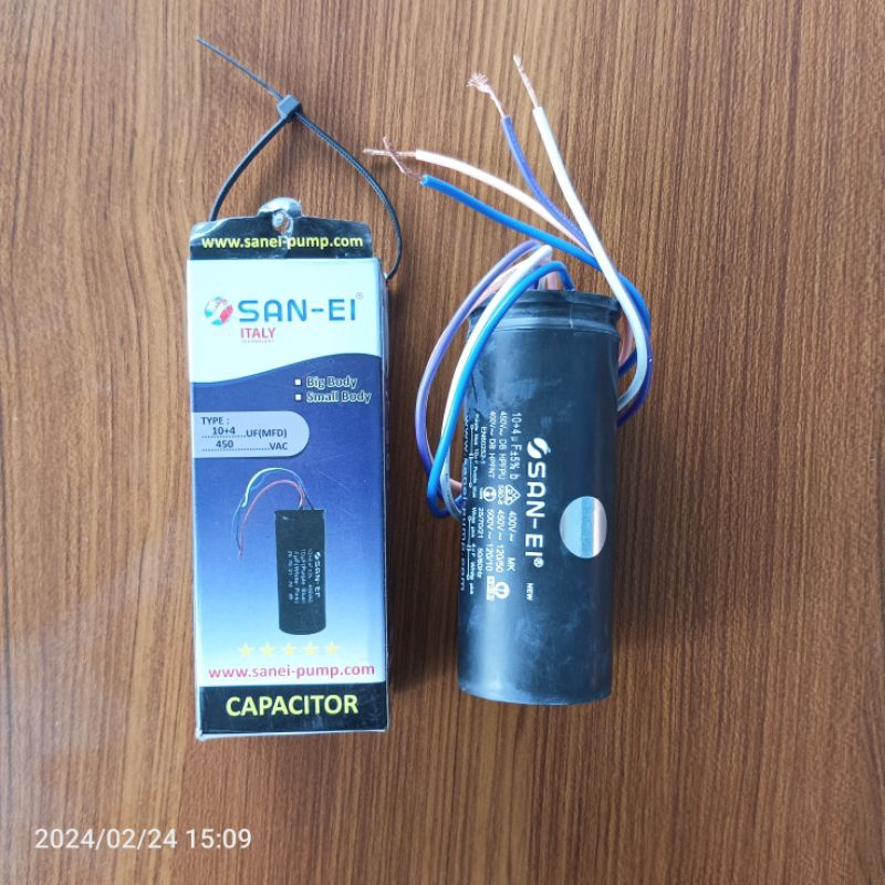 Capasitor Mesin Cuci CBB60 10UF + 4UF/250V