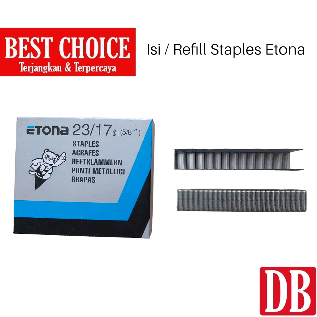 

Refill / Isi Staples Tembak / Gun Tacker Etona 23/17 (1pcs)
