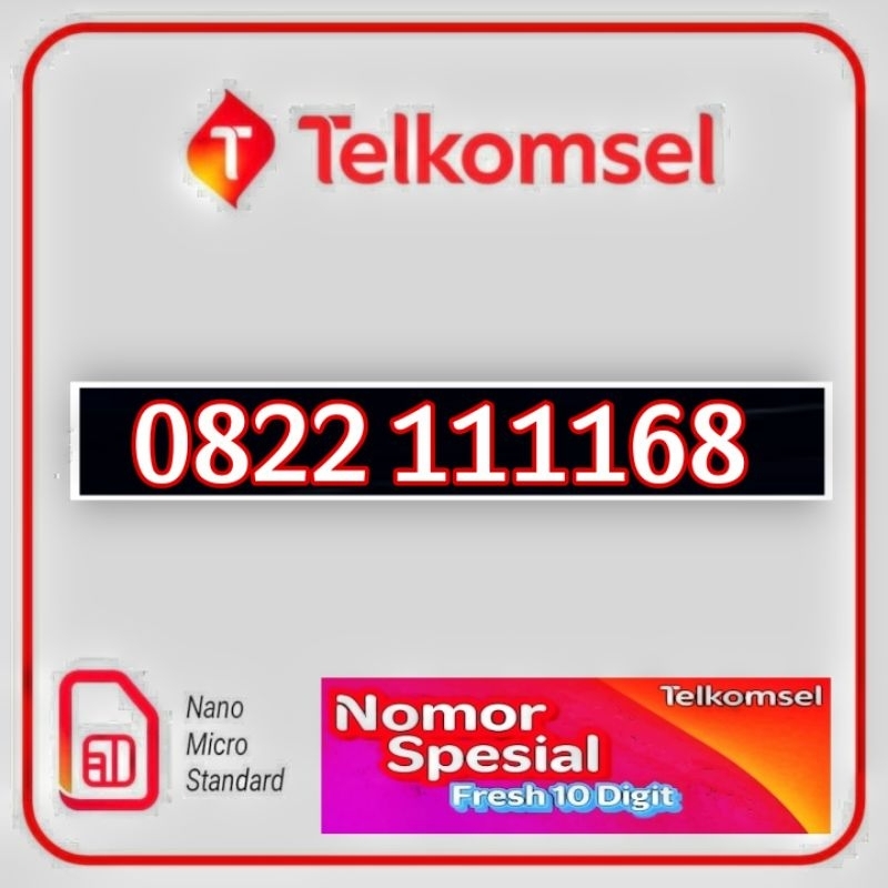 Nomor cantik simpati 10 digit nomer kartu perdana Telkomsel simpati prabayar 10digit limited edition