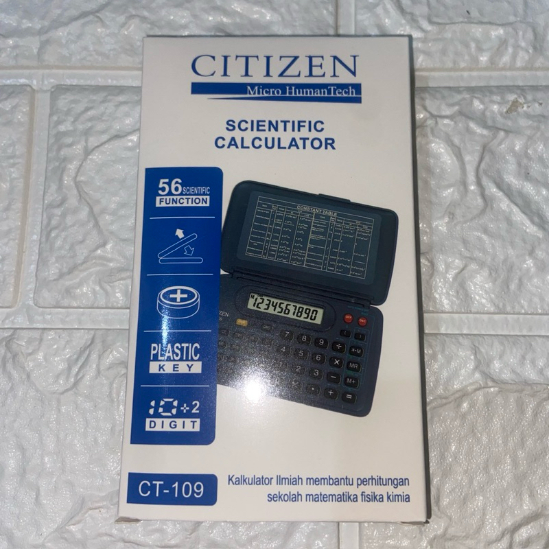 

TERMURAH‼️KALKULATOR Scientific Citizen CT 109 / 10 DIGIT Kalkulator Saku murah