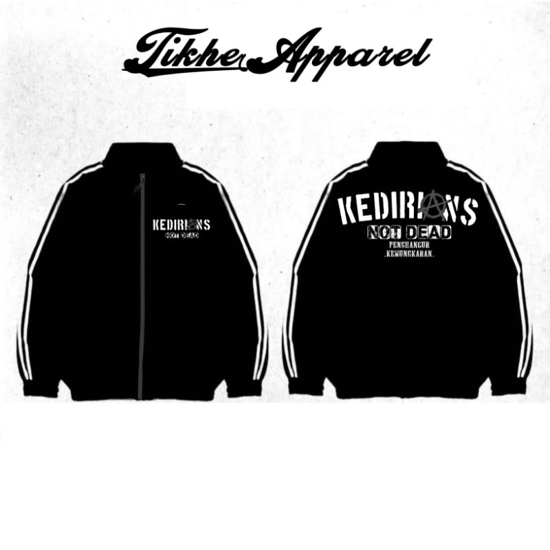 Jaket Tracktop Kediri'ans Netral T004 || Custom || Casual Tracktop ||