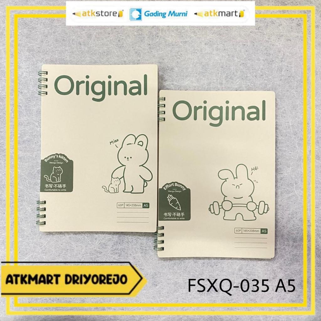

WENGU BUKU SPIRAL A5 FSXQ-035 60LBR - NOTEBOOK - BUKU CATATAN LUCU VIRAL