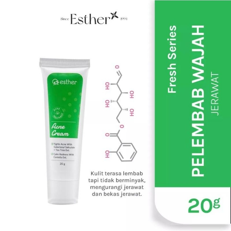 Esther Duo Acne Essential - Paket Acne Obat Jerawat Set With Face Wash Acne Cream