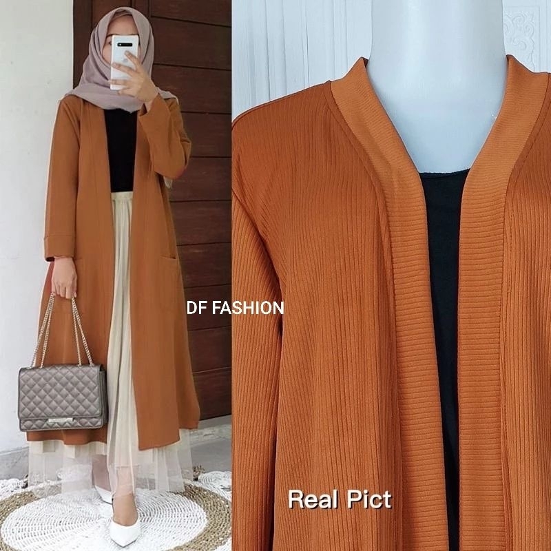 NEW CARDIGAN DF FASHION | OUTER LONG TUNIK WANITA | CARDIGAN TUNIK