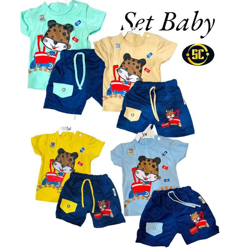 SETELAN ANAK COWOK BABY+HANGER BAHAN PREMIUM SUPER MEWAH IMPORT