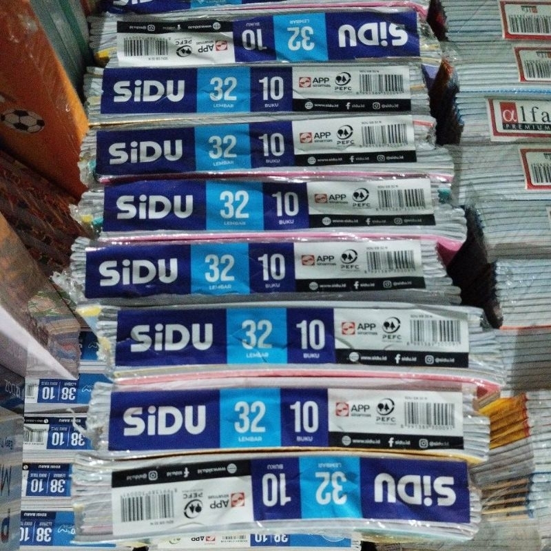 

buku tulis sidu 32 lembar per pack isi 10 buku