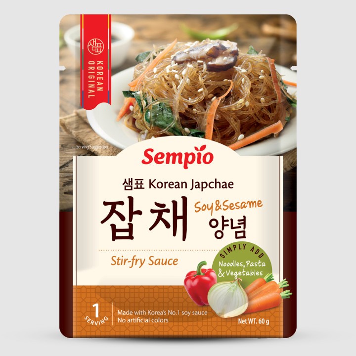 

Sempio Korean Japchae Sauce Soay & Sesame 60Gr