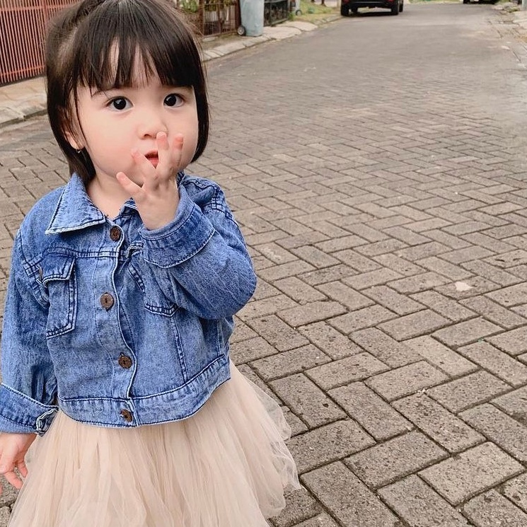 FG2 Jaket Jeans Anak Perempuan 1  6 tahun  Jaket Levis Anak Cewek