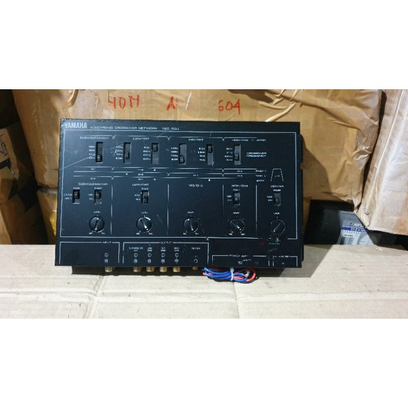 crossover aktif mobil 4way YAMAHA YEC-500 vintage made in japan second bekas jamin normal siap pakai