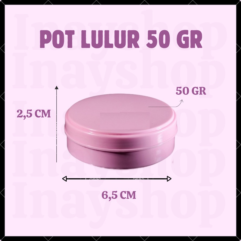 POT LULUR 50 gr 100 gr POT HAND BODY POT POMADE WADAH SABUN