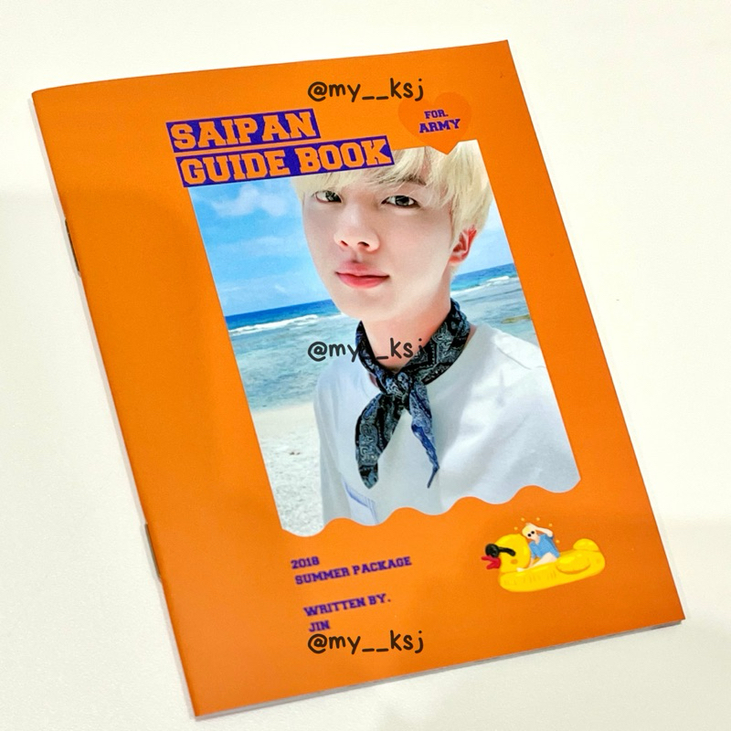

[VERY RARE] BTS SUMMER PACKAGE 2018 SAIPAN GUIDE BOOK JIN