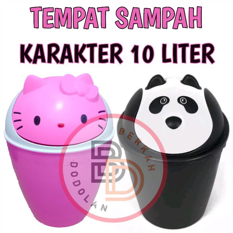 SALEE TEMPAT SAMPAH KARAKTER  TEMPAT SAMPAH HELLO KITTY  TEMPAT SAMPAH PANDA