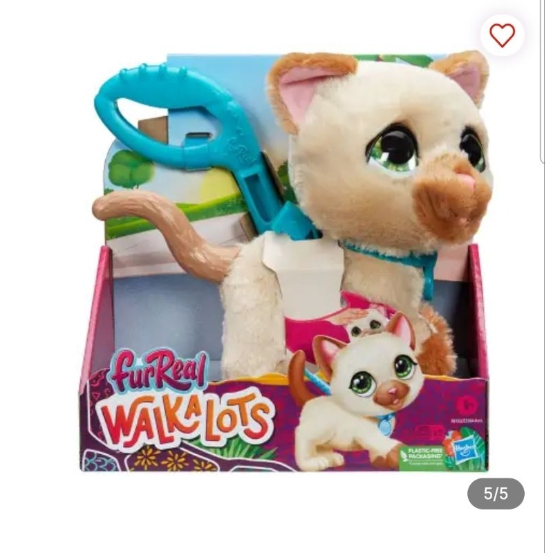 Furreal Boneka Hewan Walkalots New Cat - Krem