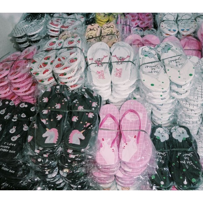 Terlaris sandal spon wanita dewasa lusinan harga grosir 36 4