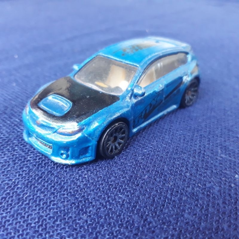 Diecast Loose Hot Wheels HW Subaru WRX STI Biru