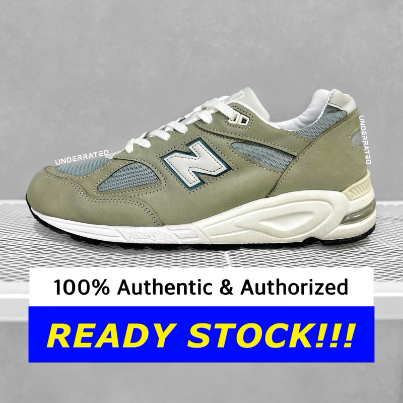 New Balance 990 v2 Steel blue JP Colourway Horween M990KBM2