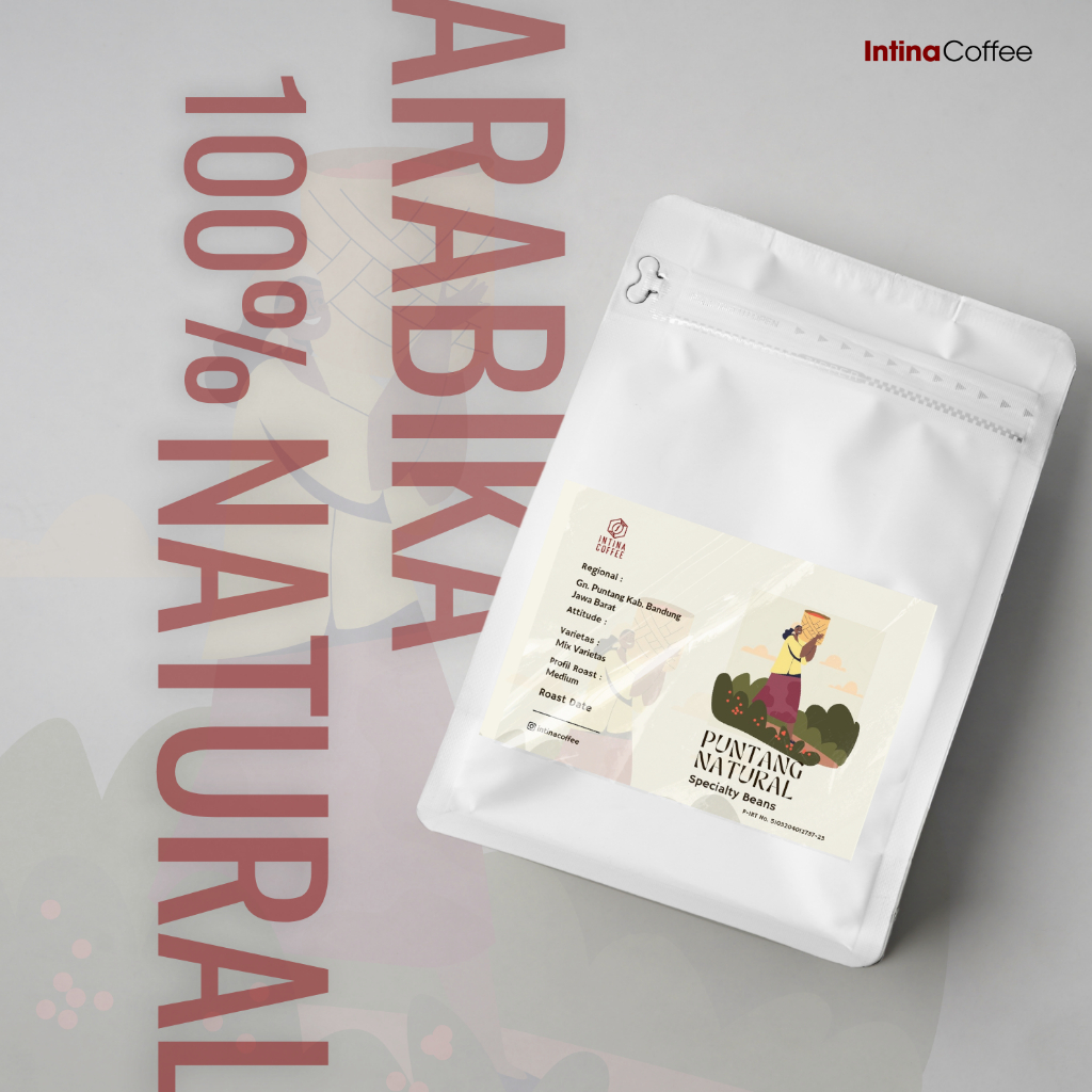 

Kopi Biji/Bubuk Arabika 100 gram 100% Arabica Natural Puntang